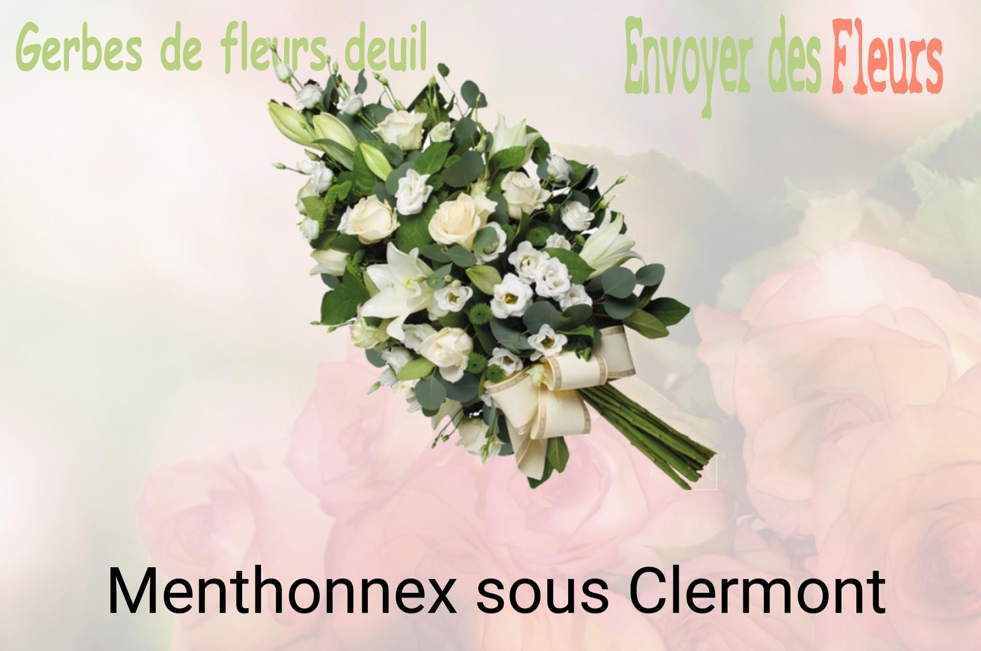 Gerbe de fleurs de deuil livrée à Menthonnex-sous-Clermont